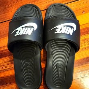 Black Nike Slides